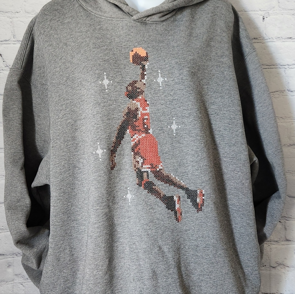 Jordan Essentials Embroidered Michael Jordan XL Pullover Hoodie